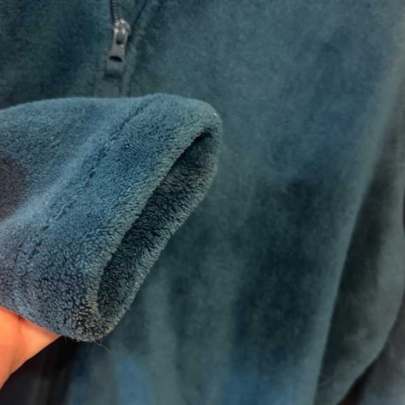 Basic Editions Women's Deep Teal Teddy Jacket - Picture 7 of 8